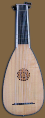 11-korig barockluta locksida